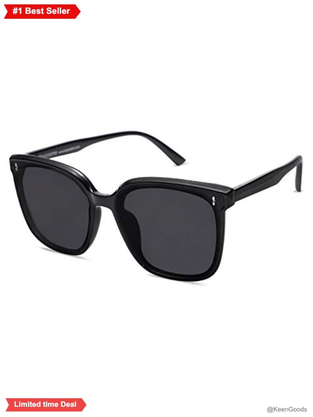 SOJOS Vintage Square Sunglasses UV400 Full Frame Lightweight
